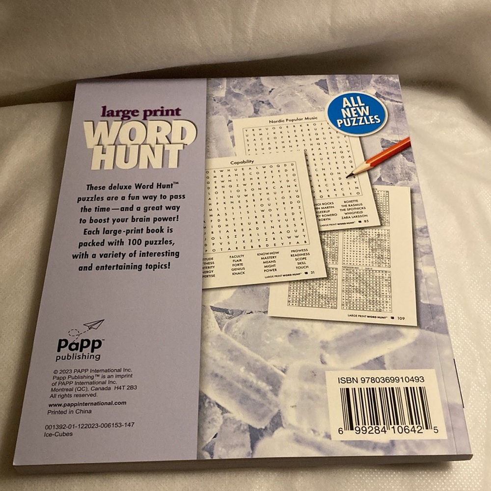 NWOT - Large Print Word Hunt (2), Sketch Pad and Colouring Pencils Bundle - Picture 5 of 9